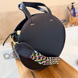 Clare V petit Alistair bag retail $365 multicolor woven crossbody strap NWOT